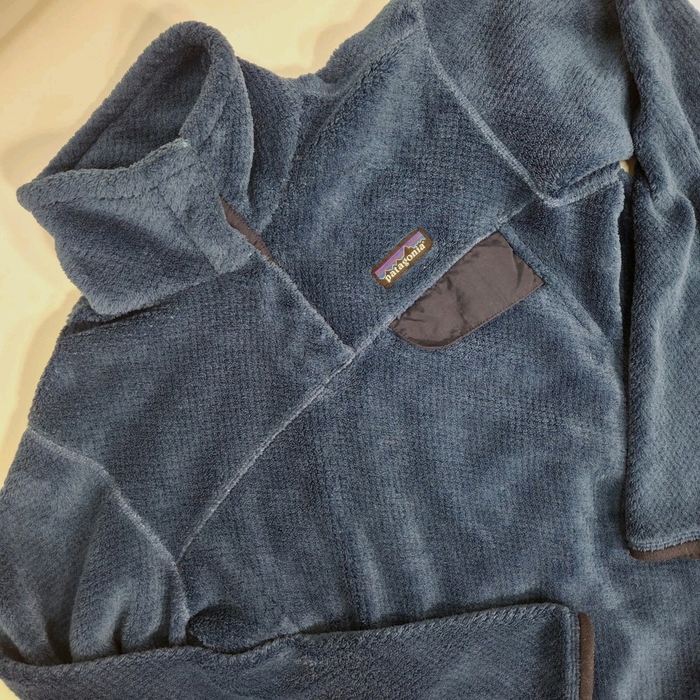 Patagonia Re-Tool Snap-T Epic Blue Polartec Fleece Pullover Women's Small